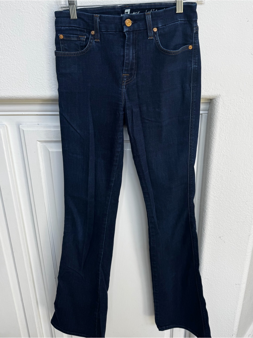 7 For All Mankind Dark Indigo Flare Jeans